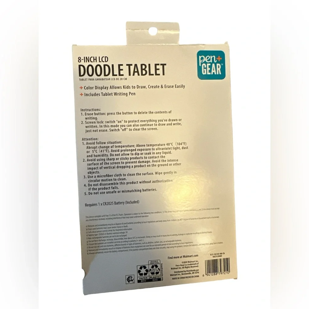 8-Inch LCD Doodle Tablet - Blue